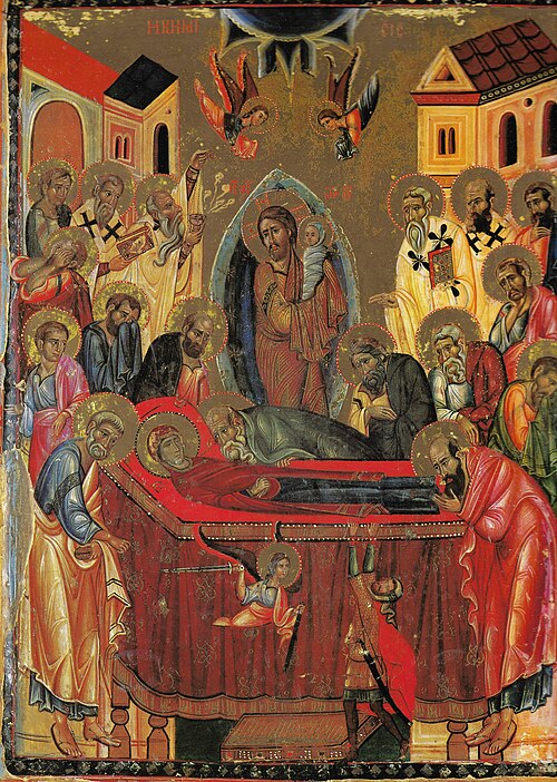 Question 38: On the day of her Dormition, was the Mother of God (the Theotokos) translated into heaven with her physical body, or just her soul?