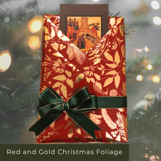 Christmas Foliage Gift Wrap