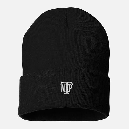 Sportsman Cuffed Beanie with MTP Logo Black
