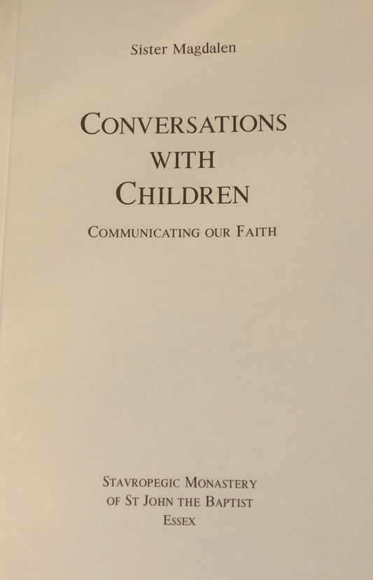 Front Cover of Conversations with Children: Communicating our Faith by Sister Magdalen