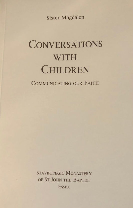 Front Cover of Conversations with Children: Communicating our Faith by Sister Magdalen
