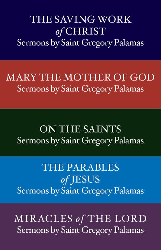 Five-Volume Set of "Sermons" by St. Gregory Palamas